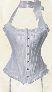 White Satin Sexy Corset