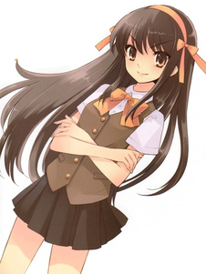 Toussaint Cosplay Costume Uniforme scolaire pour Haruhi Suzumiya