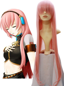Vocaloid Megurine Luka Cosplay perruque 100cm