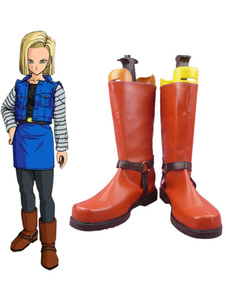 Dragon Ball androïde 18 Cosplay chaussures en Faux cuir
