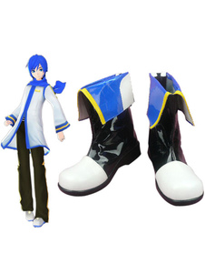 Chaussures de Cosplay Vocaloid Kaito imité cuir