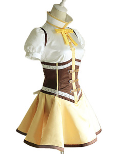 Toussaint Cosplay Costume Madoka Kaname caractère Puella Magi Madoka Magica