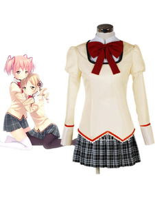 Toussaint Cosplay Costume Madoka Kaname caractère Puella Magi Madoka Magica