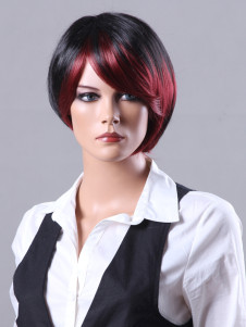 Perruque belle courte classique en cuir d'agneau