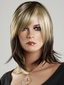 Unique perruque courte en cuir d'agneau classique