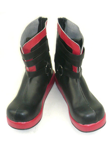 Toussaint Cosplay Chaussures en cuir imité pour Fullmetal Alchemist Edward Elric