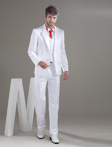 Romangtique jaquette de mariage excellente en satin blanc classique
