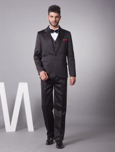 Noir costume de mariage de bonne qualité