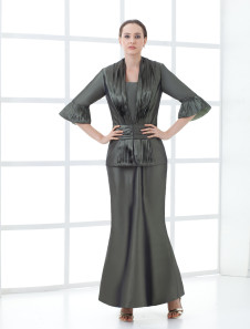 Robe mère de mariés sirène céladon bustier