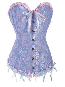 Corset Busiers Sexy Ruban Ange Bleue