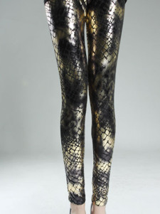 Fabuleux leggings pour femmes à la mode de couleur d'or