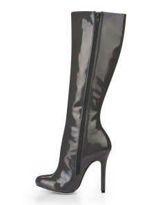 Bottes à talons aigus longueur genou avec zip