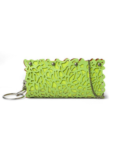 Fresh Cut Out Perforated PU Leather Women's Clutch Bag