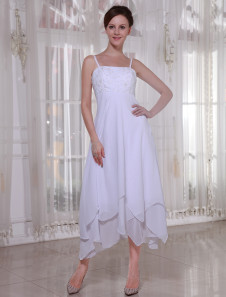 Robe de mariage bustier asymétrique multicouche