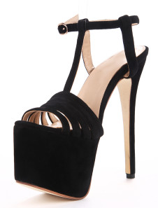 Belles sandales mode à bout ouvert de PU et bretelle T