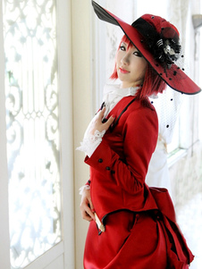 Costume de Madame Rouge dans Black Butler-cosplay dHalloween