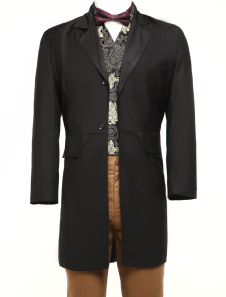 Costume rétro manteau long steampunk hommes