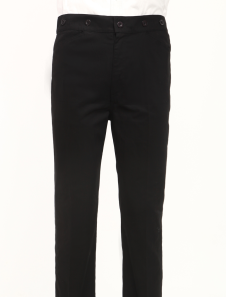 Pantalons steampunk rétro en polyester noir