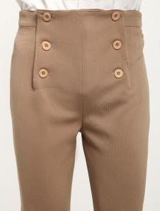 Pantalons steampunk rétro coton kaki