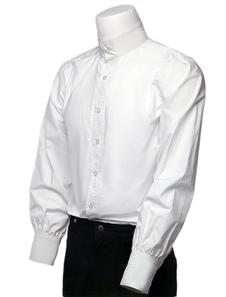 Chemise rétro blanche coton