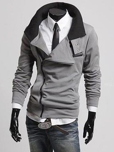 Veste slim en coton avec deux zips