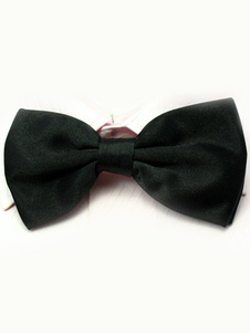 Nœud homme en soie satinée élastique