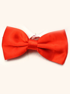 Nœud en satin de soie stretch unicolore