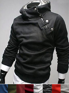 Sweat en coton avec zip et fermeture asymétrique