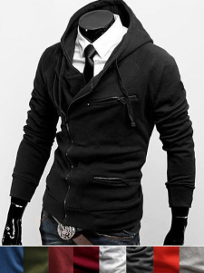 Sweat à capuchon avec zip et poches devant