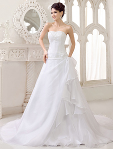 elegant short princess wedding dress american