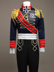 Costume de cosplay de cour européenne bleu