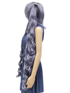 Toussaint Cosplay Perruque de version féminine de 110cm pour Intendant Noir Ciel Phantomhive