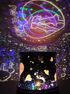 Mariage violet PVC tournant lampe avec musique