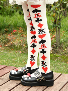Nylon oeuvre Poker modèle Lolita chaussettes