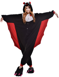 Kigurumi de chauve-souris noir bicolore