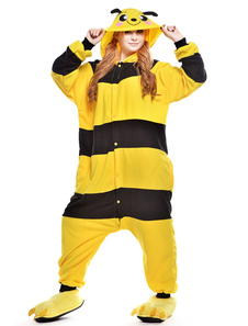 Charmant rayure noir jaune Bee de Costume Kigurumi