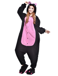 Kigurumi de cochon rose et noir