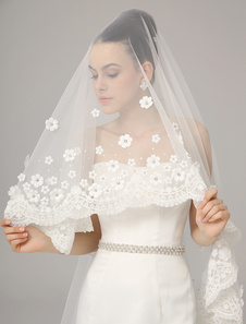 Magnétique voile cathédrale d'une couche avec applique forme de cascade