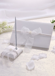 Livre et stylo de signe non-personnalisé pour le mariage