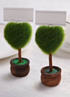 Herbe verte cœur forme Place titulaire de la carte