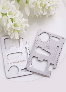 Cartes multifonctions forme outil fraises avec jeu de gaine en cuir de 4