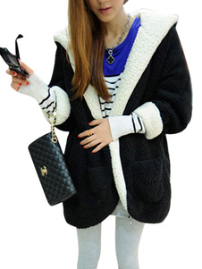 Manteau femme en fausse fourrure surdimensionné