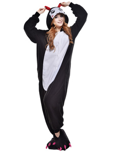 Costume Kigurumi de diable blanc noir