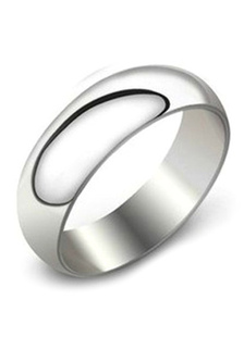 Anneau Inox argent concis masculin