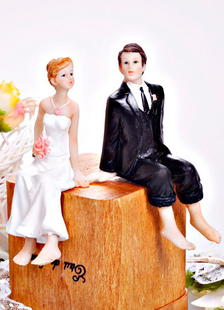 Plage Figurine Couple classique Wedding Cake Topper
