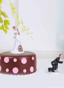 Figurine traditionnelle classique Funny Wedding Cake Toppers
