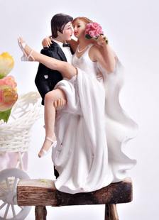 Belle Figurine traditionnelle classique classique Couple Wedding Cake Topper