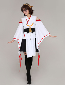 Toussaint Cosplay Robe Plaid Kantai Albums Collection Shimakaze noir & blanc
