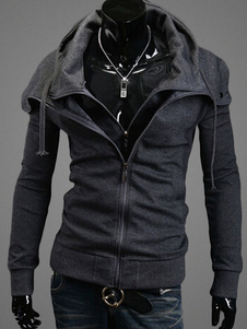 Blouson moulant en coton mélangé de faux deux pièces