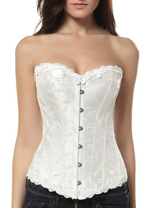 Corset sein couvrant en satin stretch jacquard